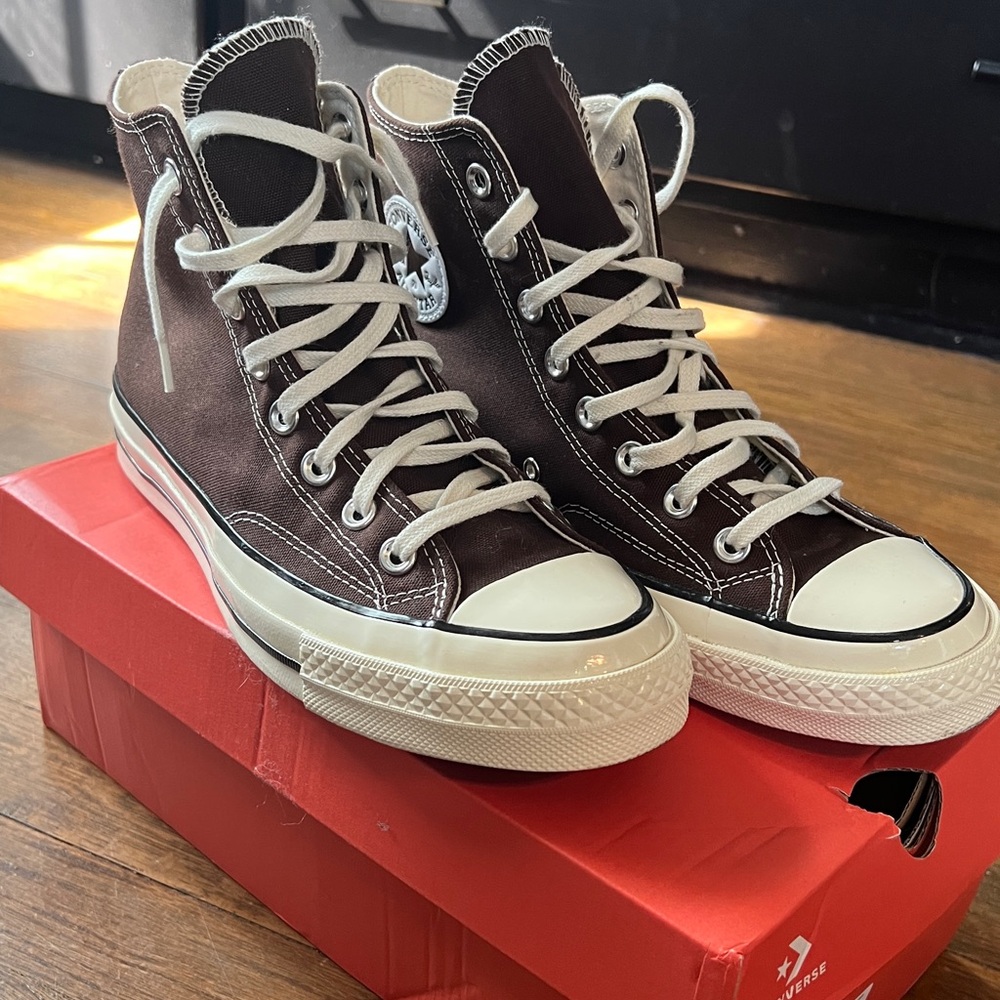 CONVERSE CHUCK 70 HI DARK ROOT/EGRET 100% AUTHENTIC NEW WITH BOX